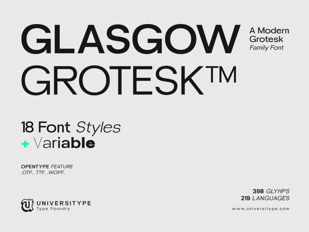 UT Glasgow Grotesk Preview 1