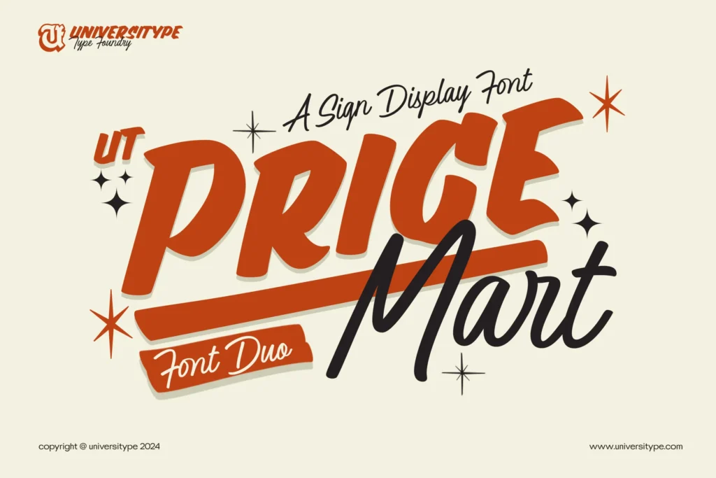 UT Pricemart - A Sign Display Font Duo