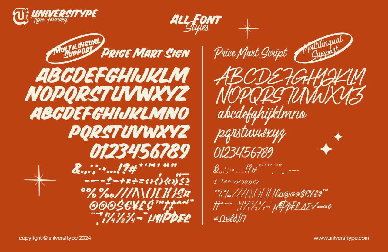 UT Pricemart - A Sign Display Font Duo