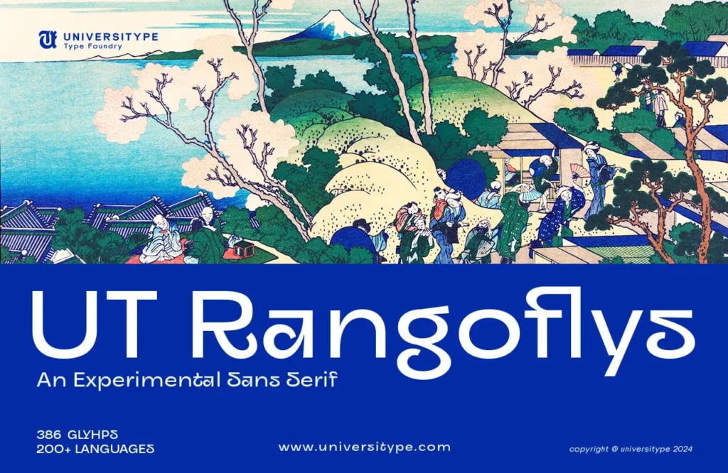 UT Rangoflys - An Experimental Sans Serif Font cover