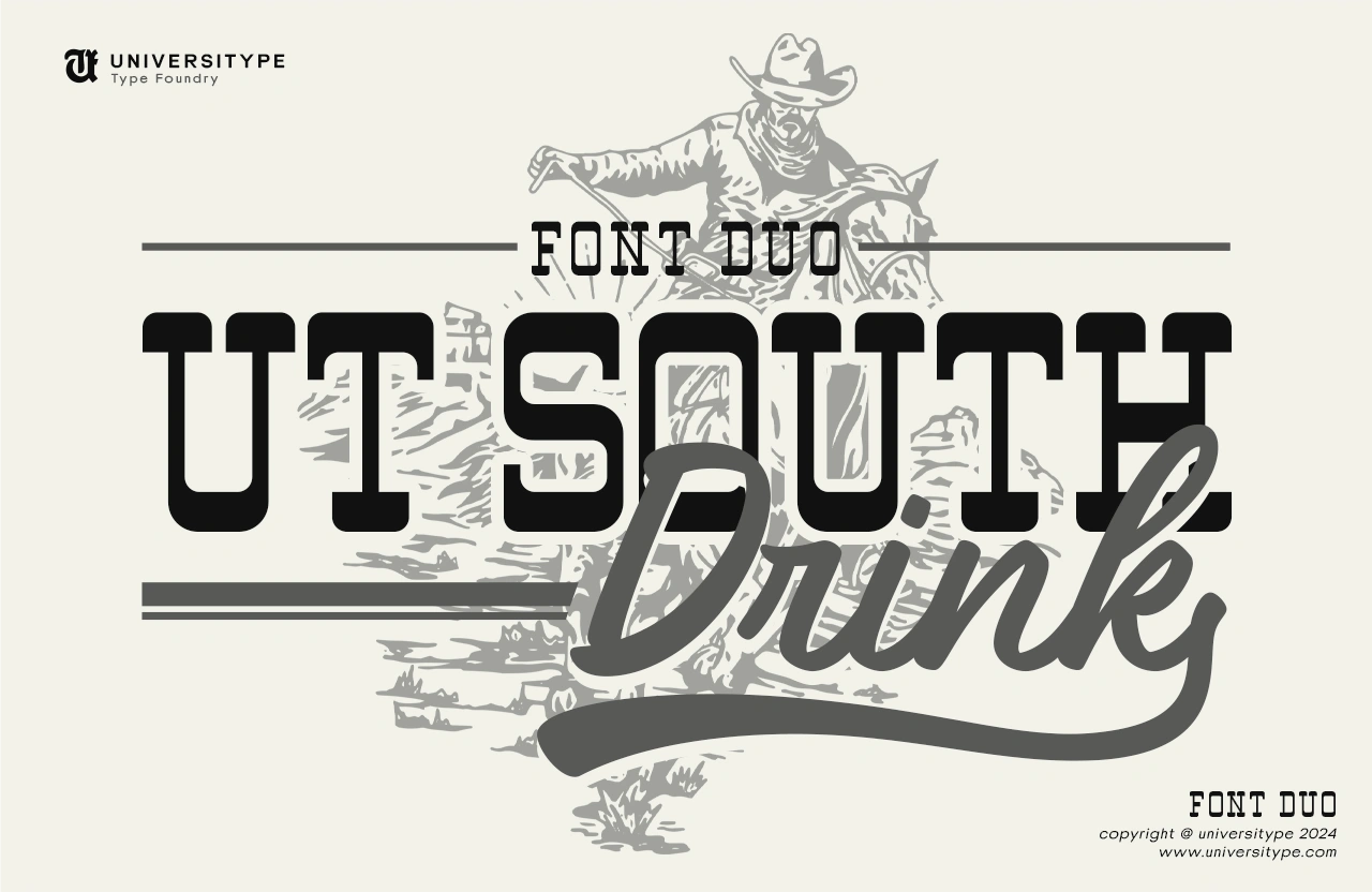 UT South Drink Font Duo cover - Universitype