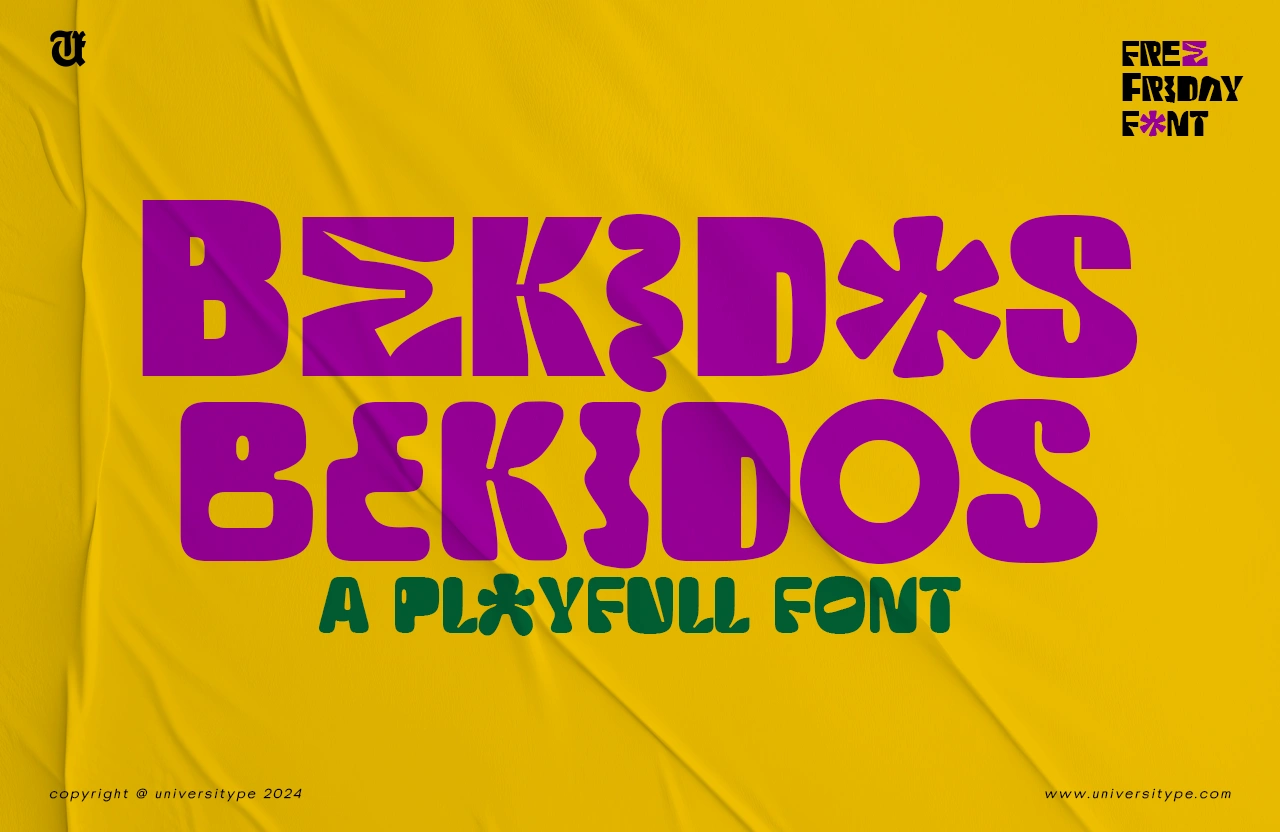 ut bekidos | free font