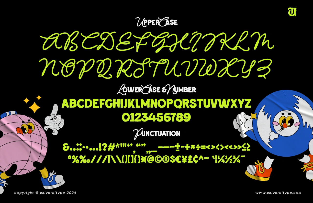 ut anomore | free font