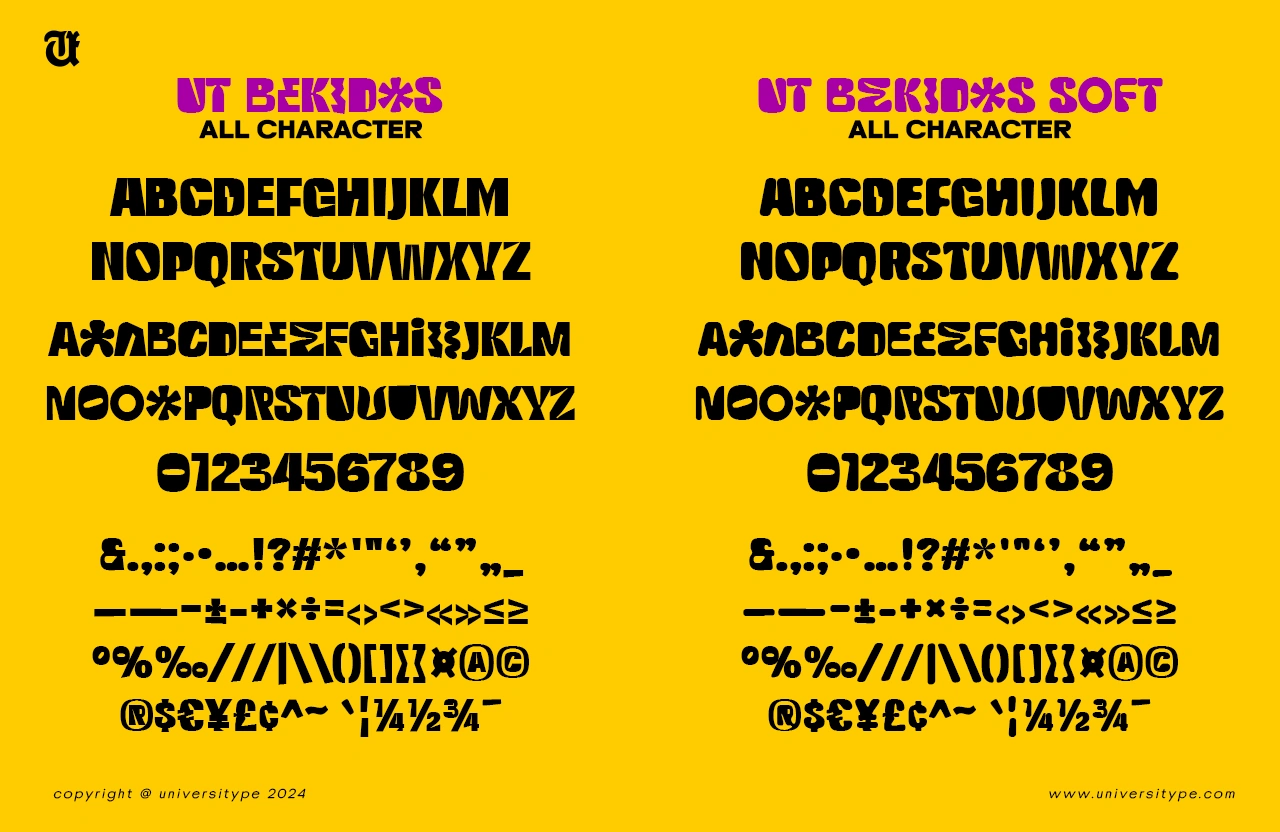 ut bekidos | free font