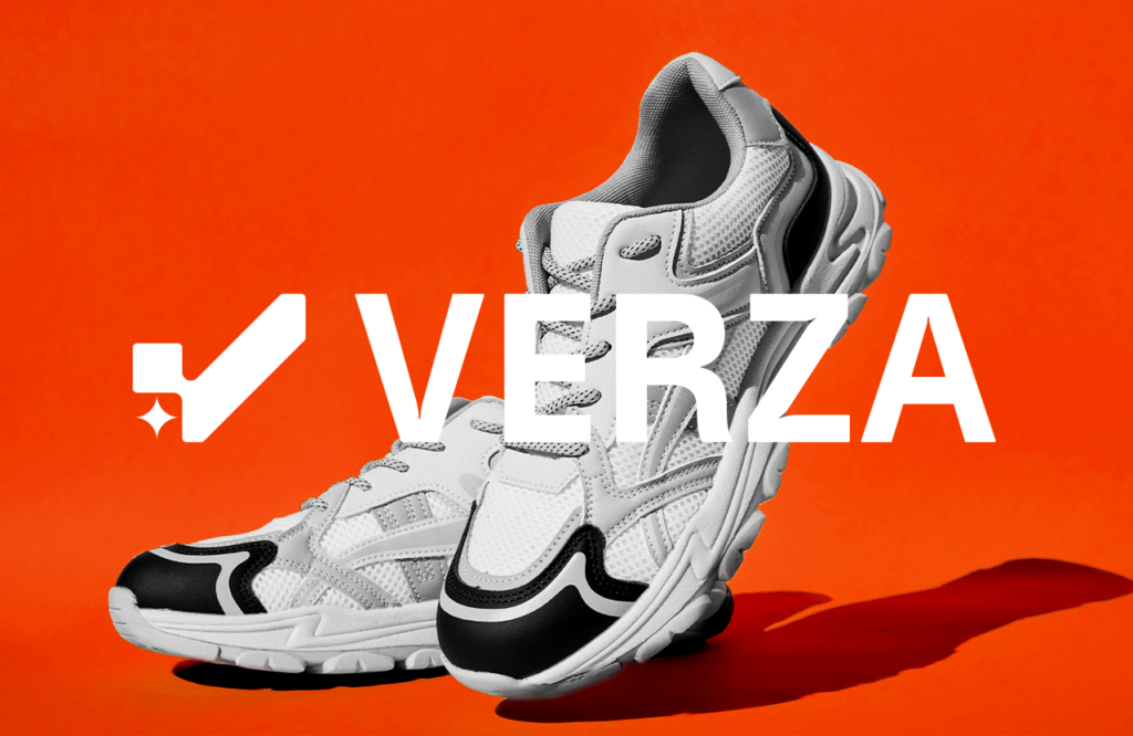 Verza sneakers Visual and branding identity