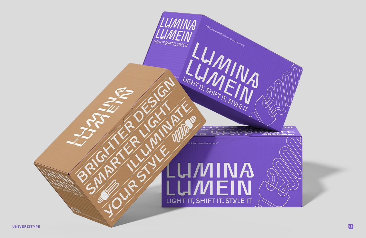 UT Goinera – A Minimal Geometric Typeface with Clever, Curved Details