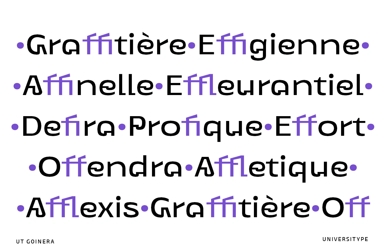 UT Goinera – A Minimal Geometric Typeface with Clever, Curved Details