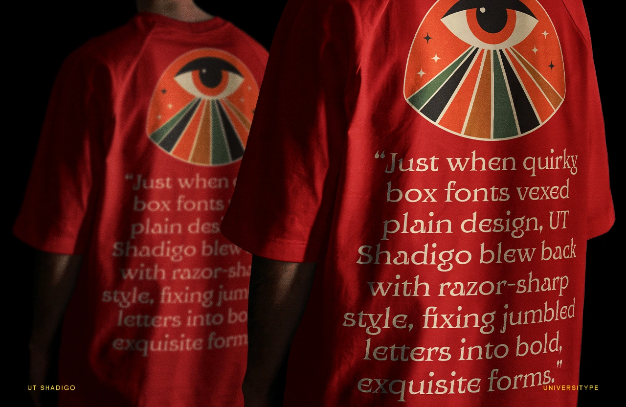 UT Shadigo - A Sharp Display Font