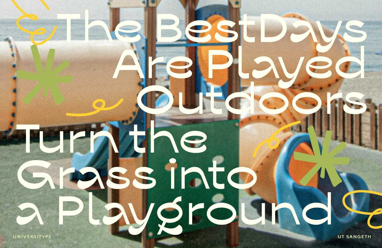 UT Sangeth - Playful Reverse Contrast Display Font