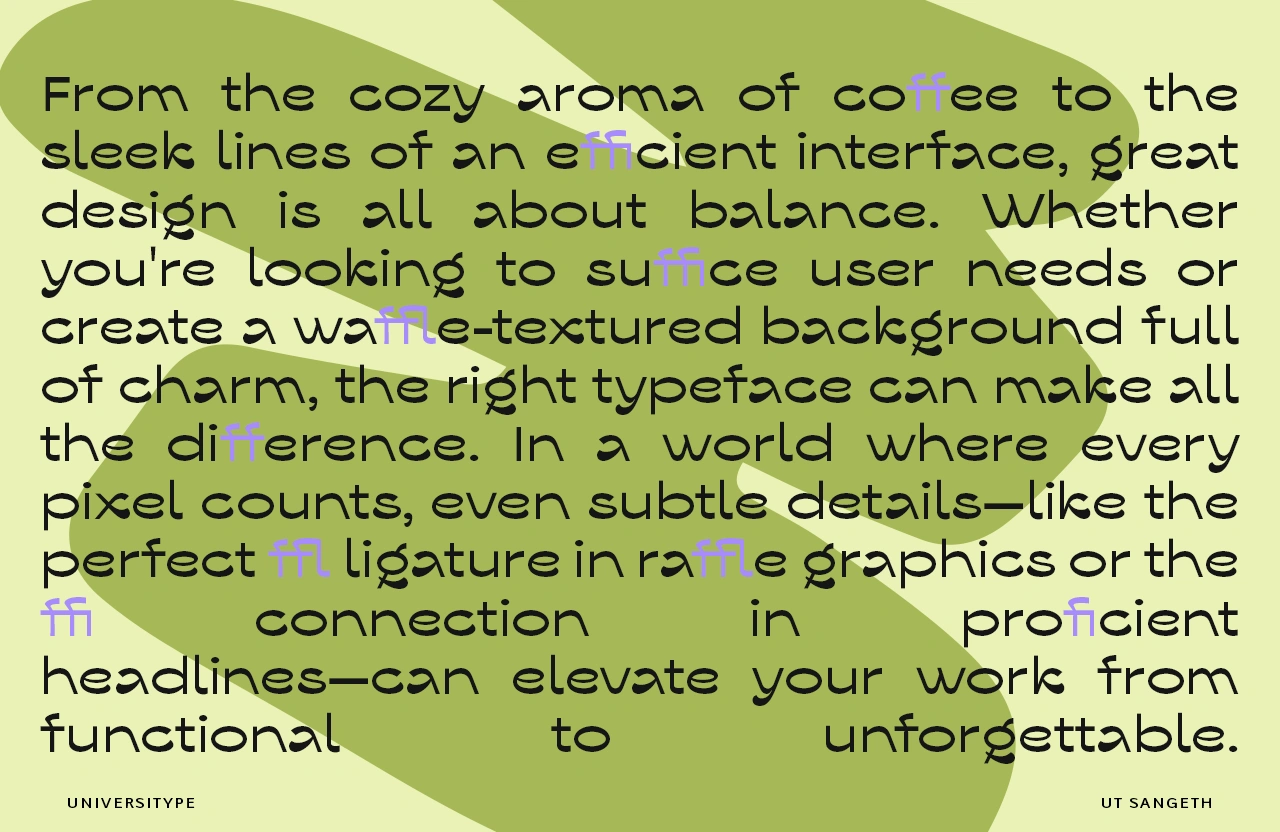 UT Sangeth - Playful Reverse Contrast Display Font